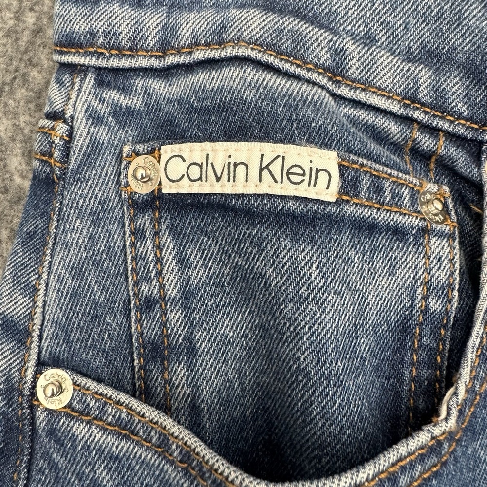 Calvin Klein Barrel Jeans Women's 29 Runaway Blue High Rise NWT - Picture 6 of 16
